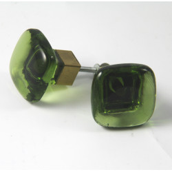 Glasknopp Grön 1960-1970-tal