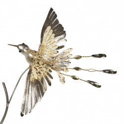 Kolibri på klämma Champange/guld